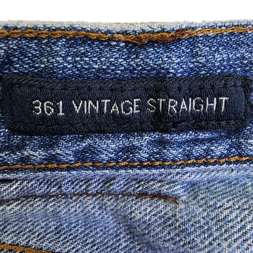 Lucky Brand 361 Vintage Straight Mens Blue‎ Medium Wash Denim Jeans 36x30
